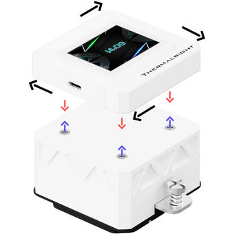  СВО Thermalright Frozen Warframe SE 240 ARGB White (F-WFRAME-SE-240-ARGB-WH) (240mm, LED temp., Black) 