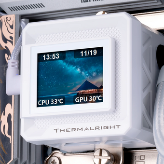  СВО Thermalright Frozen Warframe SE 240 ARGB White (F-WFRAME-SE-240-ARGB-WH) (240mm, LED temp., Black) 