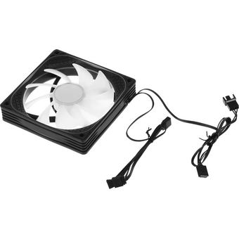  Вентилятор Accord ACC-YH12 (ACC-YH12 ARGB Black) 4-pin, 1500об/мин, 27 дБ, ARGB, черный, brown box 