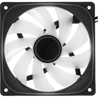  Вентилятор Accord ACC-YH12 (ACC-YH12 ARGB Black) 4-pin, 1500об/мин, 27 дБ, ARGB, черный, brown box 