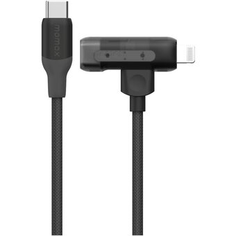  Кабель Momax 1-Link Flow Duo 2-in-1 DL56D 1.5м Black 