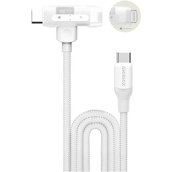  Кабель Momax 1-Link Flow Duo 2-in-1 DL56W 1.5м White 