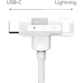  Кабель Momax 1-Link Flow Duo 2-in-1 DL56W 1.5м White 