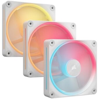  Кулер Corsair iCUE Link LX120-R RGB Reverse (CO-9051054-WW) (120x120x25mm, 4-pin PWM, 66.7CFM, 37.7dBA, 2400RPM, White, 3pcs) 