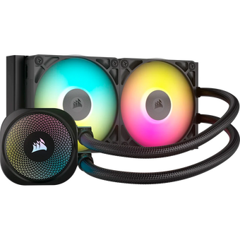  СВО Corsair iCUE Link Titan 240 RX RGB (CW-9061016-WW) (240mm, Black, Fans 2x120mm, 73.5CFM, 36dBA) 
