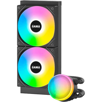  СВО SAMA L40 (L40-BKWAYXO2-G) Black (240mm, ARGB/ Fans 2x120mm, 82.79CFM, 29dBA, 2000RPM/ Pump heigh) 