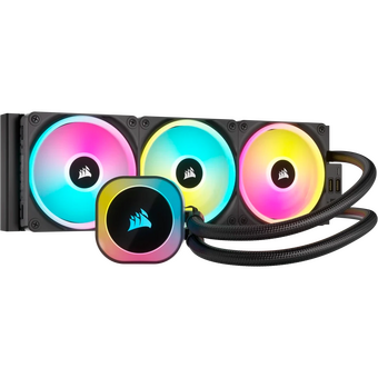  СВО Corsair iCUE Link H150i RGB (CW-9061003-WW) (360mm, Black, Fans 3x120mm, 63.1CFM, 37dBA, 2400RPM) 