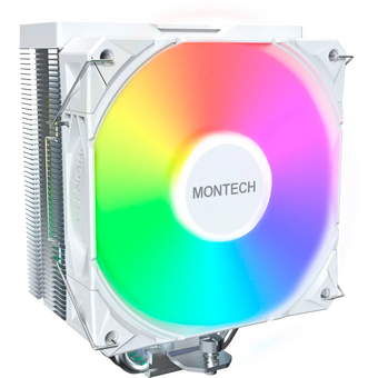  Кулер Montech NX400 ARGB (NX400ARGBWH) Soc-AM5/AM4/1200/1700/1851 белый 4-pin 34.17dB Al+Cu 220W Ret 