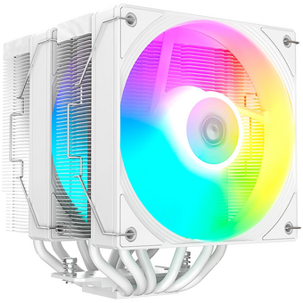  Кулер ID-COOLING Frozn A620 Pro SE ARGB Snow LGA1851/1700/1200/115X/AM5/AM4 (TDP 260W, PWM, белый, 6 тепл.трубок + медная база, Dual ARGB Fan) 
