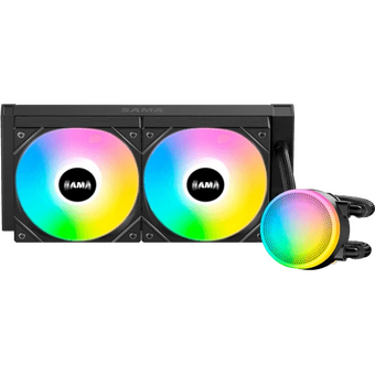  СВО SAMA L40 (L40-BKWAYXO2-G) Black (240mm, ARGB/ Fans 2x120mm, 82.79CFM, 29dBA, 2000RPM/ Pump heigh) 