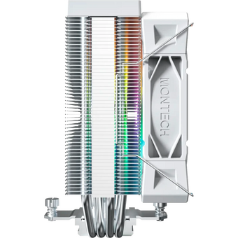  Кулер Montech NX400 ARGB (NX400ARGBWH) Soc-AM5/AM4/1200/1700/1851 белый 4-pin 34.17dB Al+Cu 220W Ret 