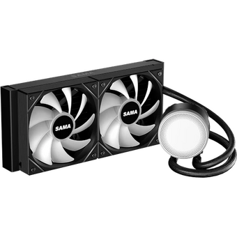  СВО SAMA L40 (L40-BKWAYXO2-G) Black (240mm, ARGB/ Fans 2x120mm, 82.79CFM, 29dBA, 2000RPM/ Pump heigh) 