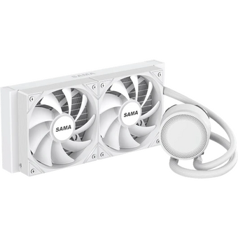  СВО SAMA L40 (L40-WHWAYXO2-G) White (240mm, ARGB/ Fans 2x120mm, 82.79CFM, 29dBA, 2000RPM/ Pump heigh) 