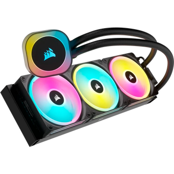  СВО Corsair iCUE Link H150i RGB (CW-9061003-WW) (360mm, Black, Fans 3x120mm, 63.1CFM, 37dBA, 2400RPM) 