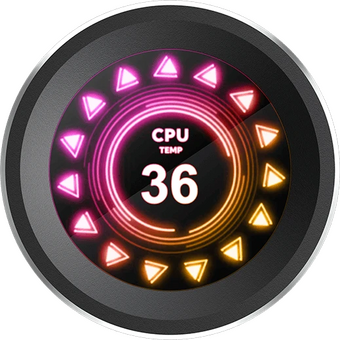  СВО SAMA Q60 (Q60-BKWANNO3-G) Black (360mm, LED temp., ARGB/ Fans 3x120mm, 86CFM, 30dBA, 2600RPM) 