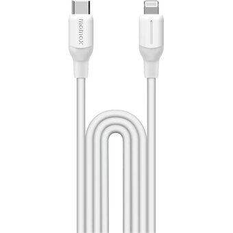  Кабель Momax 1-Link DL53W USB-C/Lightning 1.2м White 