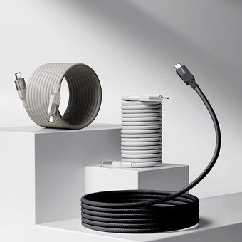  Кабель Momax Mag.Link DC35L USB-C/USB-C 1м Titanium 
