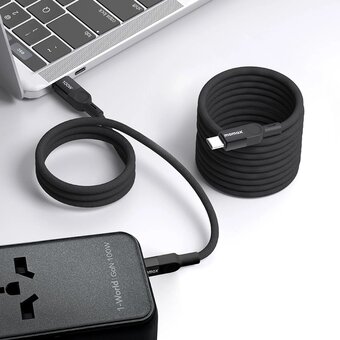  Кабель Momax Mag.Link DC35D USB-C/USB-C 1м Black 