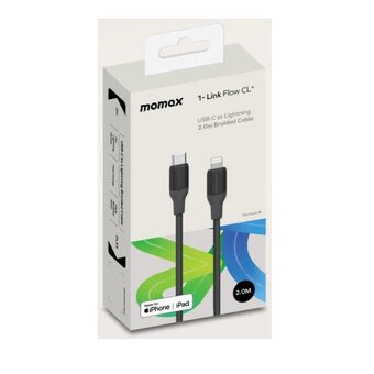  Кабель Momax 1-Link DL55D USB-C/Lightning 2м Black 