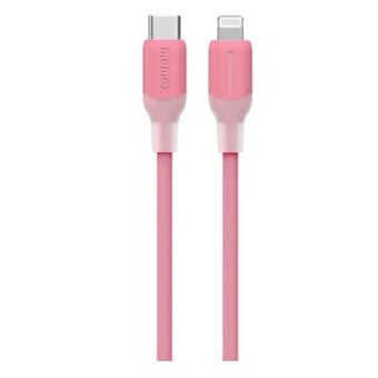  Кабель Momax 1-Link DL53P USB-C/Lightning 1.2м Pink 