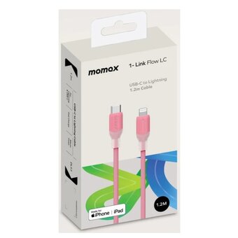  Кабель Momax 1-Link DL53P USB-C/Lightning 1.2м Pink 