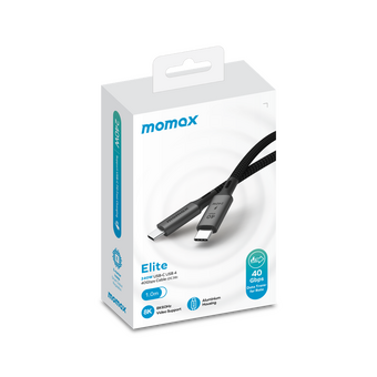  Кабель Momax Elite DC39D USB-C/USB-C 1м Black 