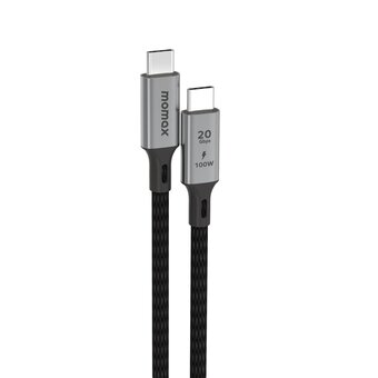  Кабель Momax Elite DC31D USB-C/USB-C 1m Black 
