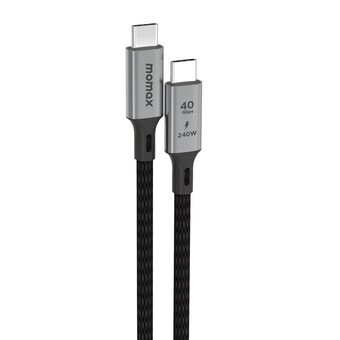  Кабель Momax Elite DC39D USB-C/USB-C 1м Black 
