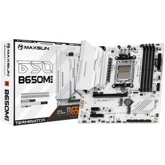  Материнская плата Maxsun MS-Terminator B650M Wifi Ice 