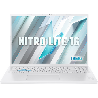  Ноутбук Acer Nitro Lite 16 NL16-71G-568T (NH.D26CD.003) i5-13420H 16Gb SSD 1Tb nVidia RTX 4050 6Gb 16 WUXGA IPS Cam 53Вт*ч No OS Белый 