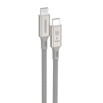 Кабель Momax Elite DC31L USB-C/USB-C 1m Titanium 
