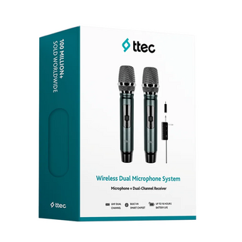  Микрофон TTEC 2MFS01S Wireless 2 Way Mic System + Dual Channel Receiver Black 