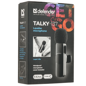  Петличный микрофон DEFENDER Talky-137 (64137) 