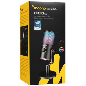 Микрофон Maono DM30 RGB черный   Микрофон Maono DM30 RGB черный