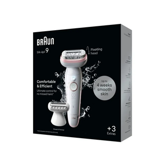  Эпилятор Braun S9 SES 9-030 SmartTouch Flamingo (Б0067174) белый/розовый 