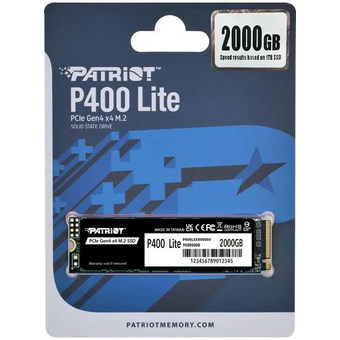  SSD Patriot P400 P400LP2KGM28H 2ТБ, M.2 2280, PCIe 4.0 x4 