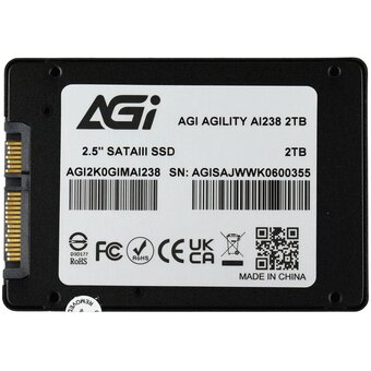  SSD AGI AI238 AGI2K0GIMAI238-CB 2.5" 2TB QLC Retail-Color Box 