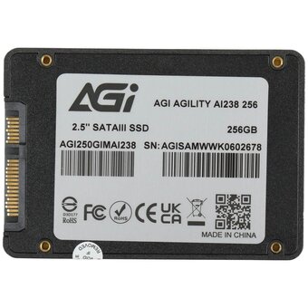  SSD AGI AI238 AGI250GIMAI238-CB 2.5" 256GB QLC Retail-Color Box 