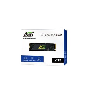  SSD AGI AI818 AGI2T0G43AI818-CB PCIe Gen.4 2TB QLC Retail-Color Box 