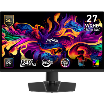  Монитор MSI Mag 271QP QD-OLED X24 (9S6-3CD89T-043) черный 