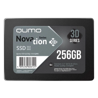 SSD QUMO Novation QLC 3D (Q3DQ-256GQNN) 256GB (YS+Intel) SATA3.0   SSD QUMO Novation QLC 3D (Q3DQ-256GQNN) 256GB (YS+Intel) SATA3.0