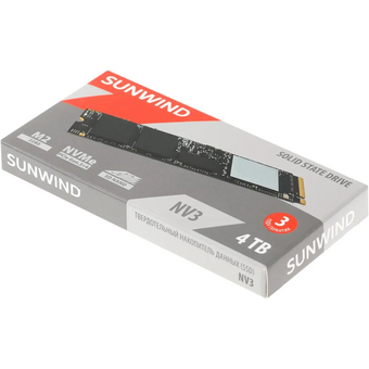  SSD SunWind NV3 SWSSD004TN3 4ТБ, M.2 2280, PCIe 3.0 x4, NVMe, M.2, rtl 