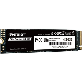  SSD Patriot P400 P400LP4KGM28H 4ТБ, M.2 2280, PCIe 4.0 x4 