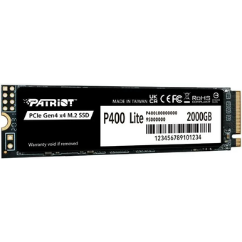  SSD Patriot P400 P400LP2KGM28H 2ТБ, M.2 2280, PCIe 4.0 x4 