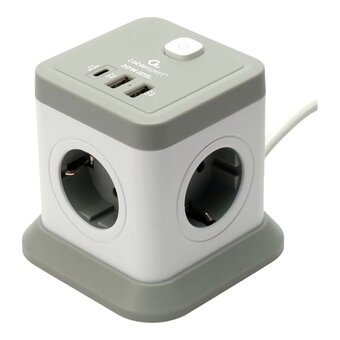  Сетевой фильтр Cablexpert TWR-4-CU2-W-2 