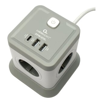  Сетевой фильтр Cablexpert TWR-4-CU2-W-2 