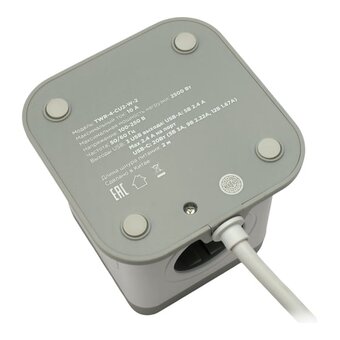  Сетевой фильтр Cablexpert TWR-4-CU2-W-2 