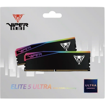  ОЗУ Patriot Viper Elite 5 Ultra RGB VEUR564G6028K DDR5 2x32GB 6000MHz RTL Gaming PC5-48000 CL28 D 