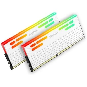  ОЗУ Kingbank K5.01.FLA5ED9503 32GB (2x16Gb) 6000MHz White DDR5 Heatsink RGB / KFRW series / Hynix A-die CL26 (26-36-36-66) 