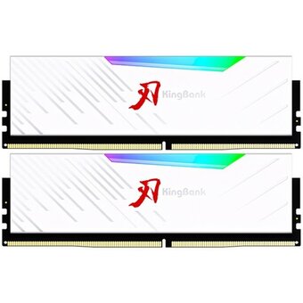  ОЗУ Kingbank K5.01.FLA5ED9301 32GB (2x16Gb) 6000MHz White DDR5 Heatsink RGB / KRRW series / Hynix A-die CL28 (28-35-35-76) 